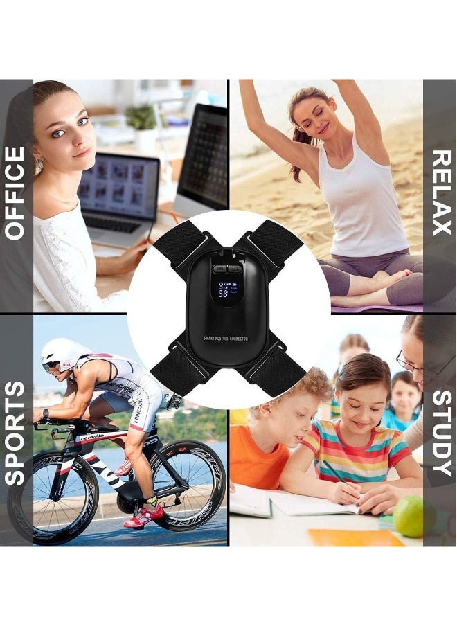 Generic - 1 Piece Smart Posture Corrector with Sensor Vibration Reminder for Men and Women, Backmedic Posture Reminder for Teens and Kids, Adjustable Angle and Straps to Help Maintain Correct Posture - Image 1