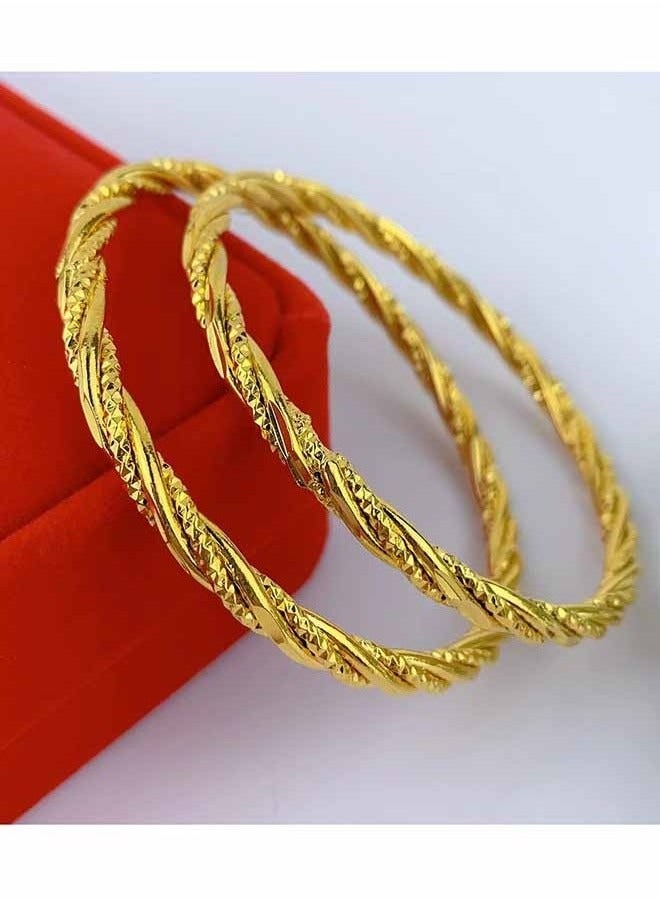 24K الذهب مطلي سوار مجوهرات الزفاف سوار الذهب - Image 4