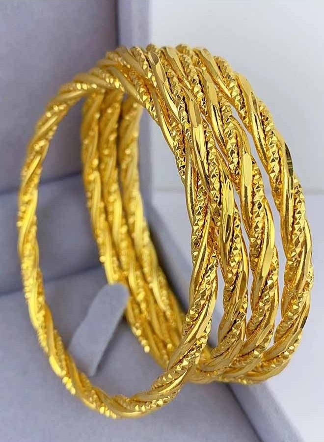 24K الذهب مطلي سوار مجوهرات الزفاف سوار الذهب - Image 5