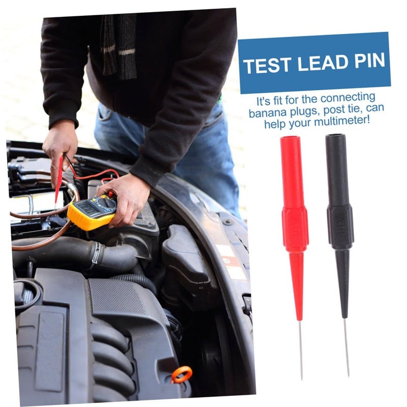 Multimeter Test Probe Kit 4PCS Insulated Wire Piercing Pins Back Kit - Image 4