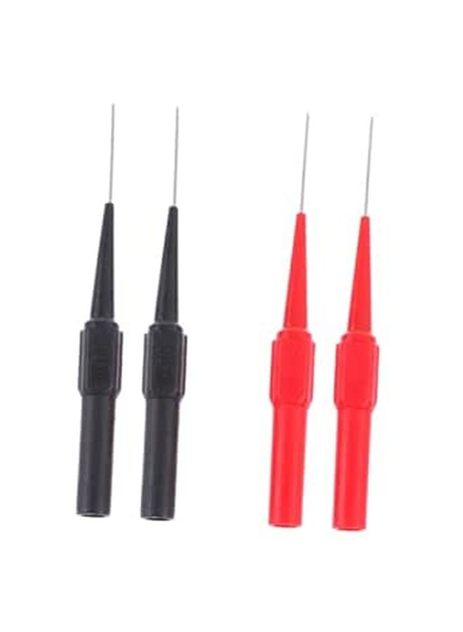 Multimeter Test Probe Kit 4PCS Insulated Wire Piercing Pins Back Kit - Image 1