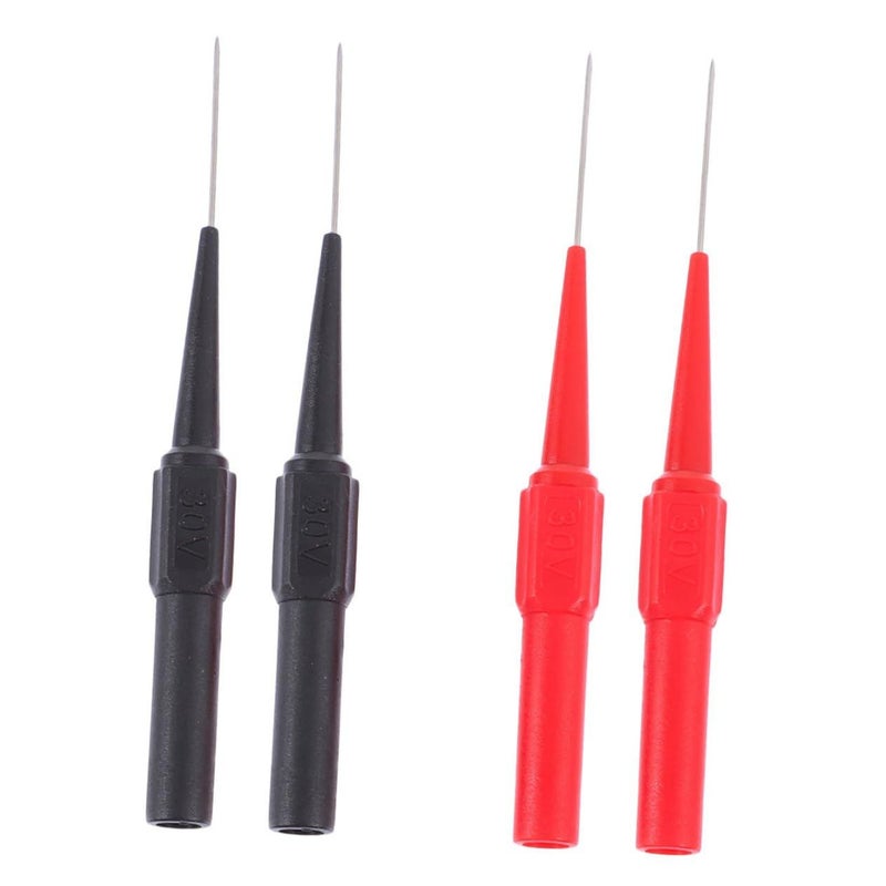 Multimeter Test Probe Kit 4PCS Insulated Wire Piercing Pins Back Kit - Image 2