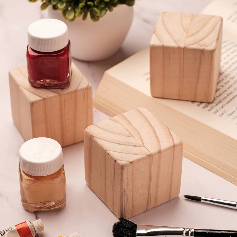 IVEI DIY MDF Stationery Wood Sheet Craft - Plain MDF Cutouts Stationery Desktop Organizer for Painting, Decoupage, Resin Art Work & Decoration (IVEI DIY Wooden Paper Weight - Set of 3) - Image 3