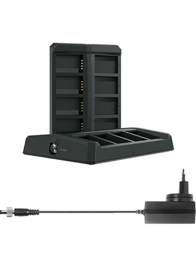 Hollyland Solidcom C1 8-Slot Lithium-Ion Battery Charging Case C1-8SLOTS-CHRAGING-CASE BLACK