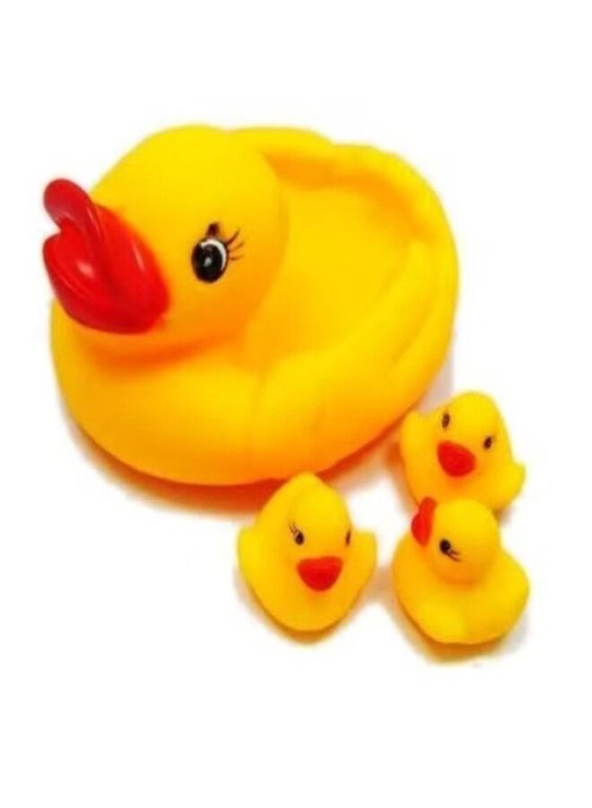 Mummy And Baby Rubber Race Cute Ducks Family Squeaky Bath Toys  - Image 4