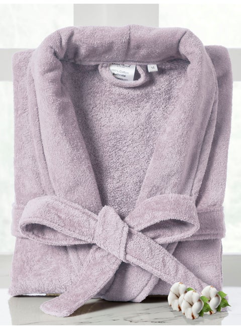 روب حمام مخملي قطن % للجنسين مقاس كبير وكبير جداً  جرام لكل متر مربع فاخر وماص ملمس مخملي ناعم بطول الكاحل بياقة شال وجيوب