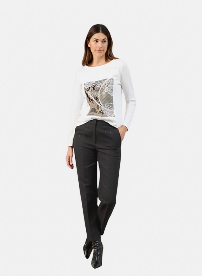 GERRY WEBER Elegant Trousers With Sequins  - Image 1