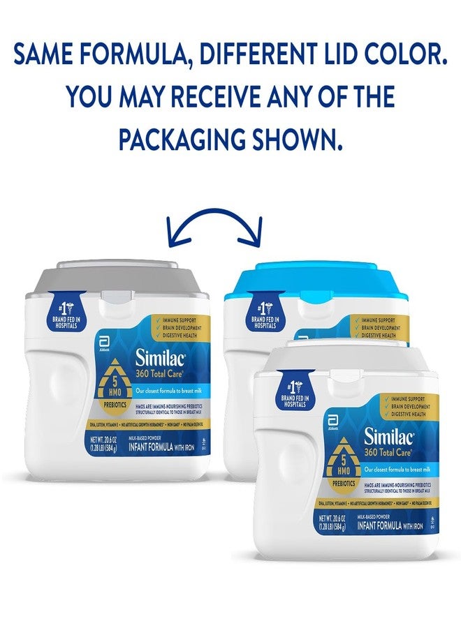 Similac حليب الأطفال سيميللاك 360 رعاية شاملة، يحتوي على 5 هيمو بروبيوتيك، أقرب مزيج بروبيوتيك لحليب الأم، غير معدل وراثيًا، مسحوق حليب الأطفال، 20.6 أونصة - Image 2