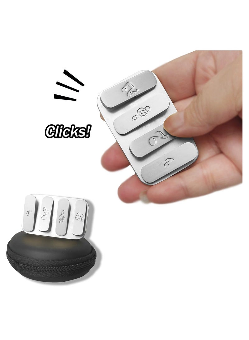 Adults Fidget Toy ，Magnetic Metal Slider, EDC Adult Toys ,Fidget for Stress and Anxiety Relief，Piano Key Design Suitable Office (Silver)