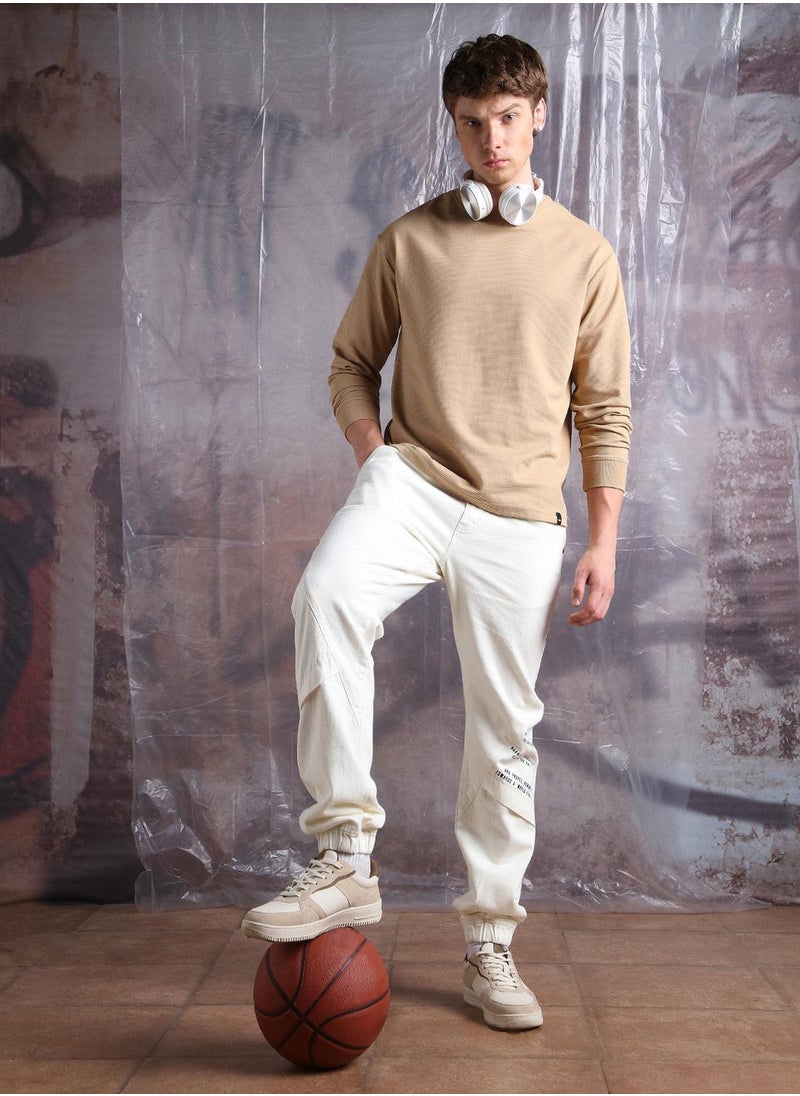 Hubberholme Men Pure Cotton Comfort Relaxed Fit Jogger Jeans  - Image 1