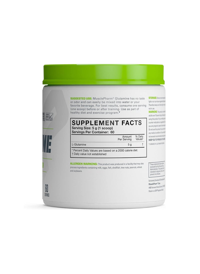 MusclePharm Glutamine, Pure l-Glutamine Powder, Unflavoured 60 Servings - Image 2