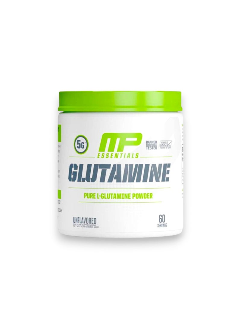 MusclePharm Glutamine, Pure l-Glutamine Powder, Unflavoured 60 Servings - Image 1