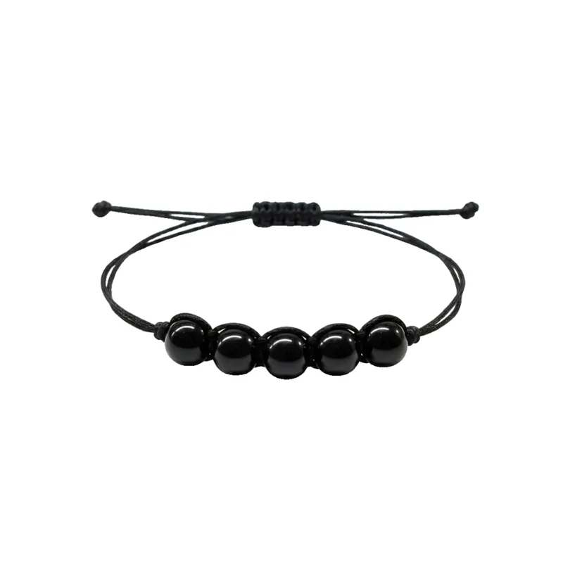 British Fossils سوار حبل هدية الطبيعة - الأوبسيديان