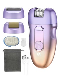 SNW 3 in 1 Women's Electric Hair Remover, USB C Rechargeable Epilators and Accessories with 2 Adjustable Speeds, LED Display, Waterproof Electric Shaver Woman with Storage Bag, All-in-One Kit  - Image 1