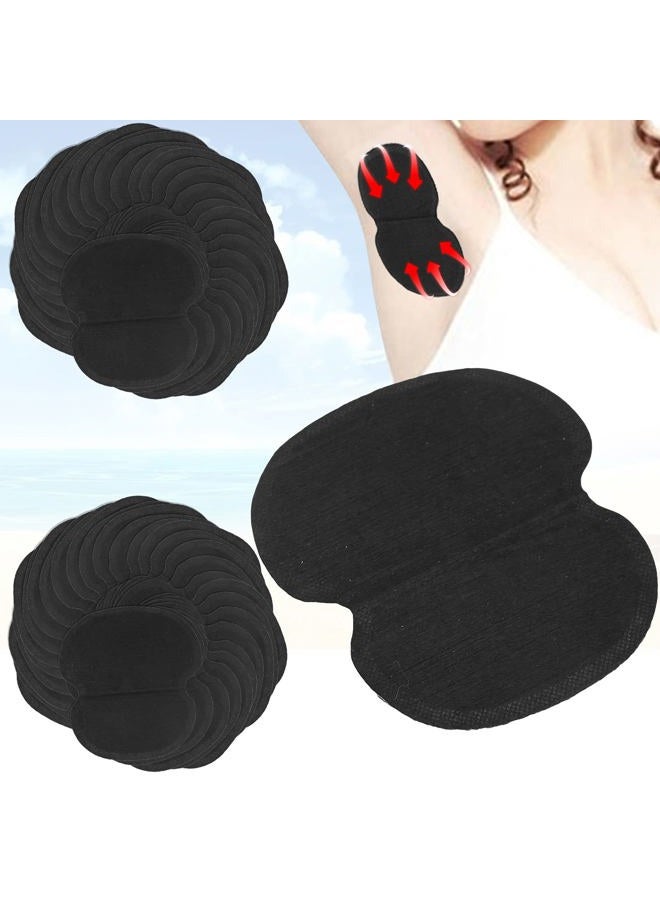 Shanrya 60pcs Underarm Armpit Sweat Pads Non‑Woven Fabric Dress Clothing Underarm Sweat Pads, Convenient Underarm Armpit Pad Strong Adhesion Keep Clean for Hot Weather - Image 1