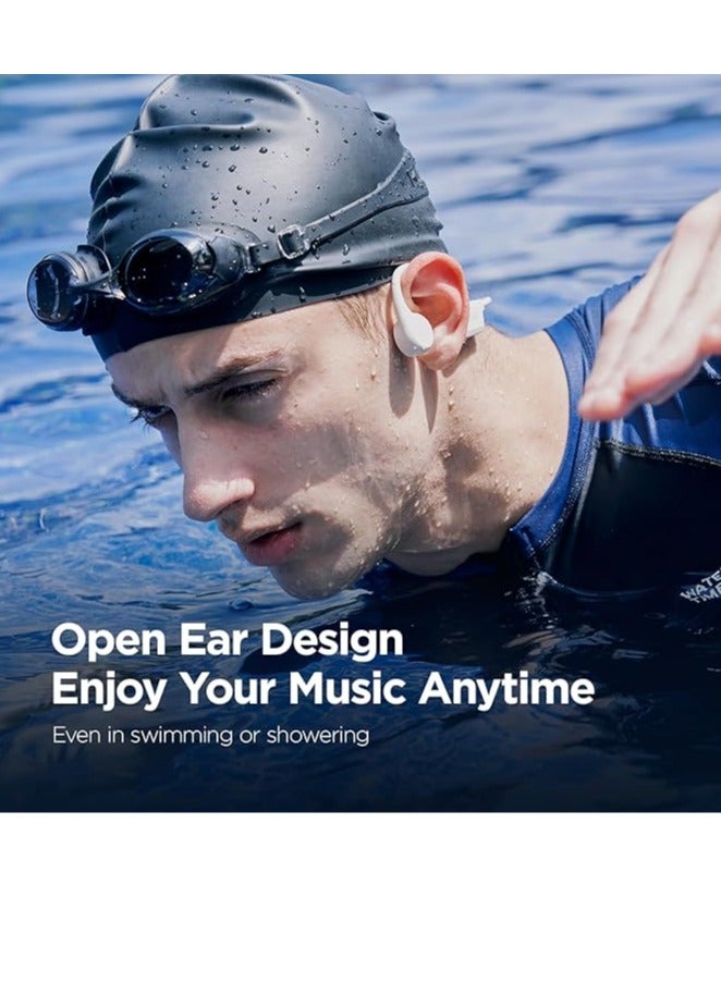 Sanag B60S Pro Bone Conduction Sports Headphones, IPX8 Waterproof Swimming Bluetooth 5.3 Earphones, 32GB MP3 Player, Open Ear Wireless Headset with Mic & App, for Running, Cycling, Workout (Blue) - Image 2
