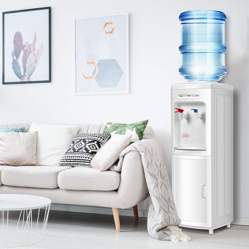 Giantex Adjustable Temperature Water Dispenser - Cold & Hot Water, Home & Office Use - White - Image 2
