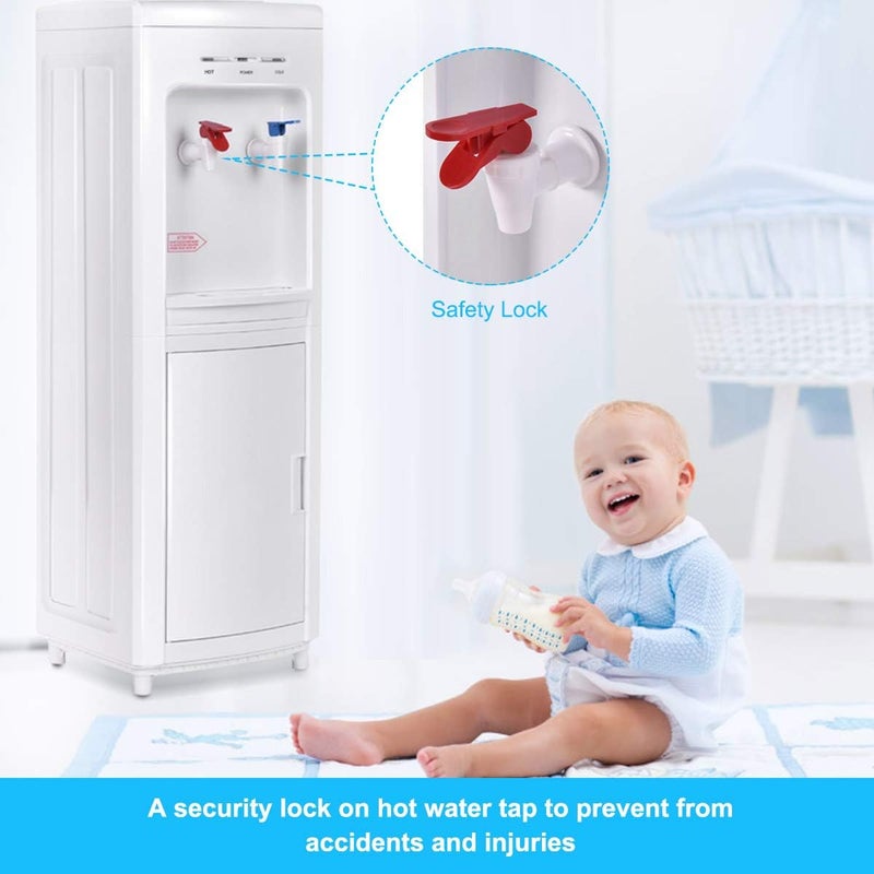 Giantex Adjustable Temperature Water Dispenser - Cold & Hot Water, Home & Office Use - White - Image 4