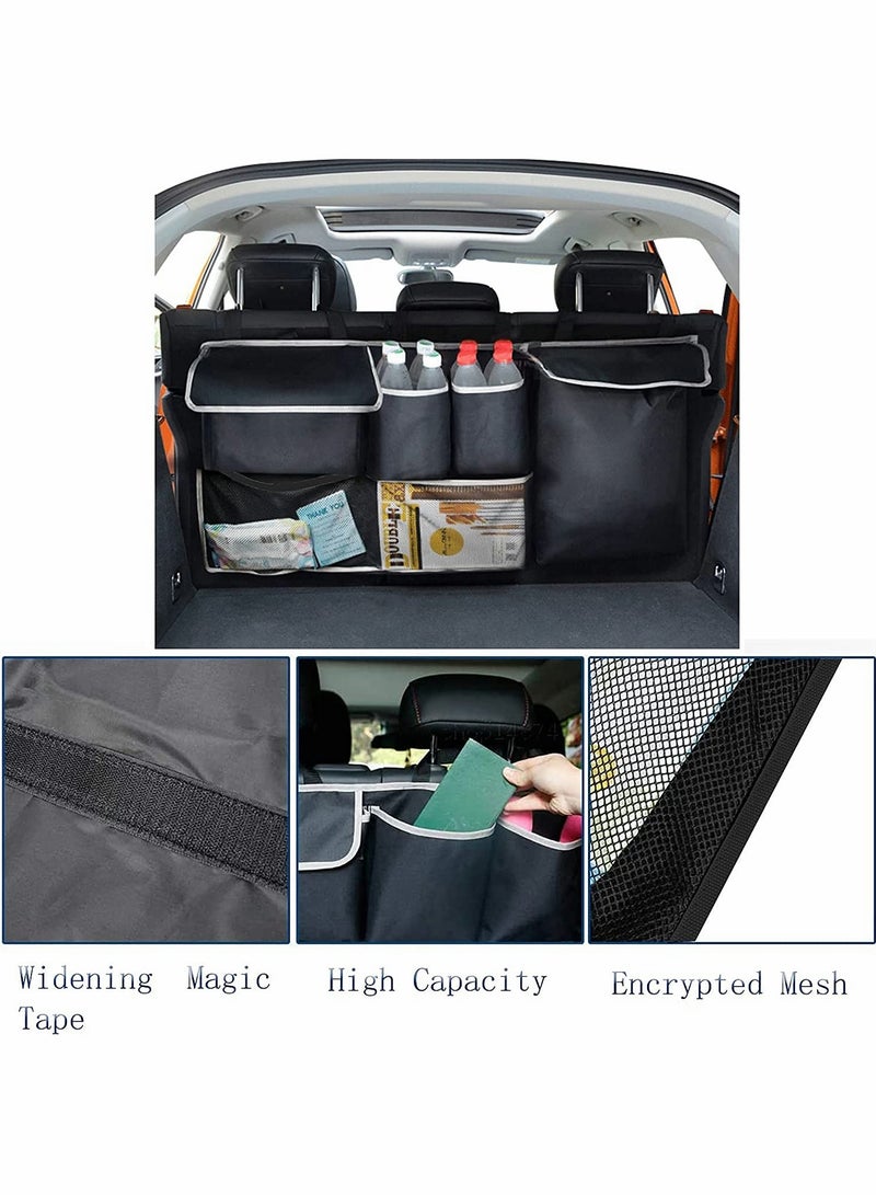 Excefore Car Trunk Organizer, Back Seat Hanging Organizer with 4 Large Storage Bag, Waterproof - Image 4