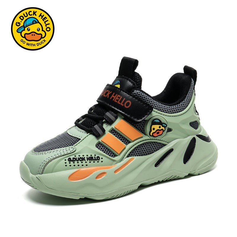 Yellow Duck Brand Children'S Shoes Spring Autumn Winter New Mesh Leather Shoes For Children And Girls Boys Sneaker - Image 5