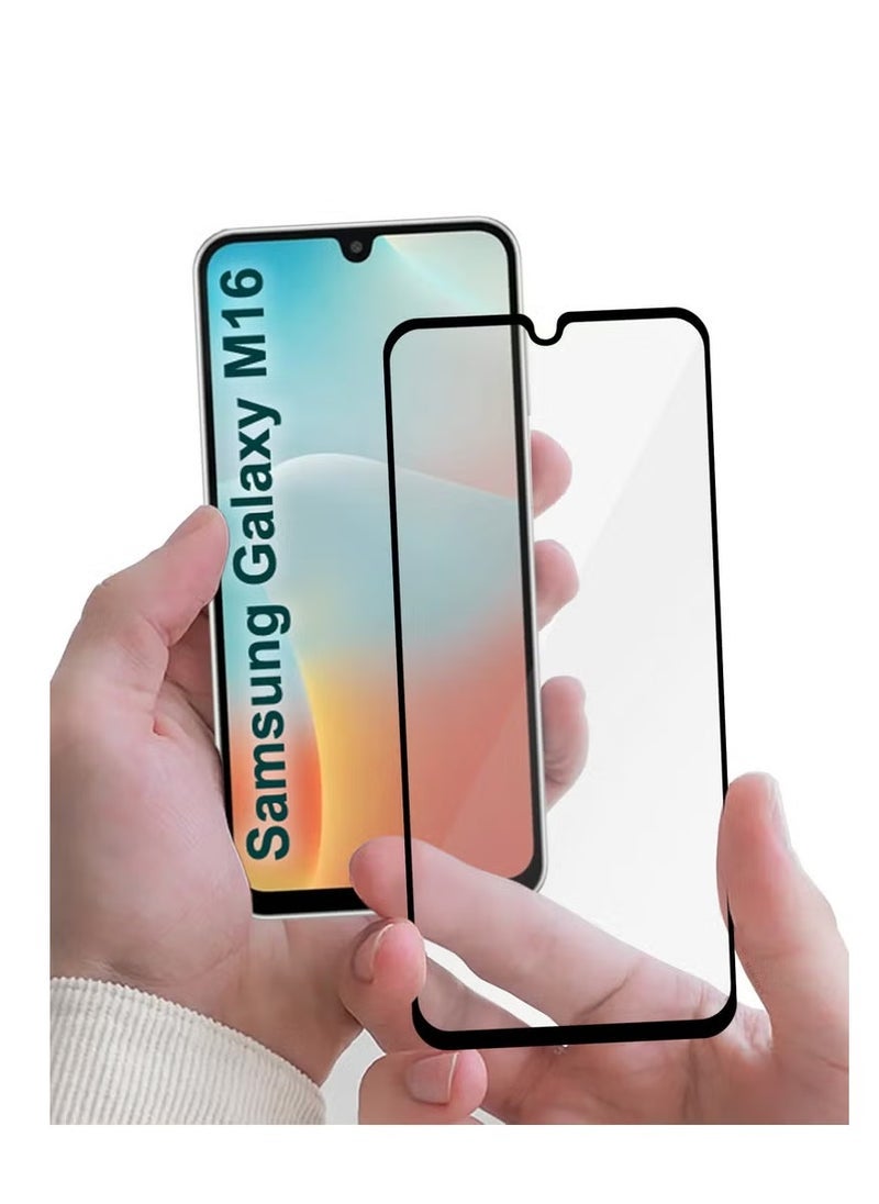 ELTRAZONE Samsung Galaxy M16 Screen Protector – 9H Hardness Tempered Glass with Full Coverage – HD Ultra Clear Display – Edge-to-Edge Protection – Anti-Scratch & Anti-Fingerprint Coating – Easy Bubble-Free Installation – Case Friendly Screen Guard - Image 4
