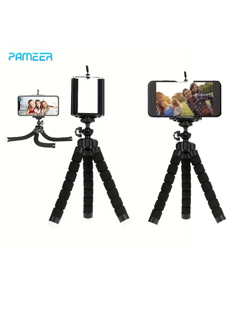 Flexible Tripod, Octopus Tripod Mobile Phone Holder Camera Bracket Tripod Support Clip for Camera GoPro Mobile Cell Phone Stand