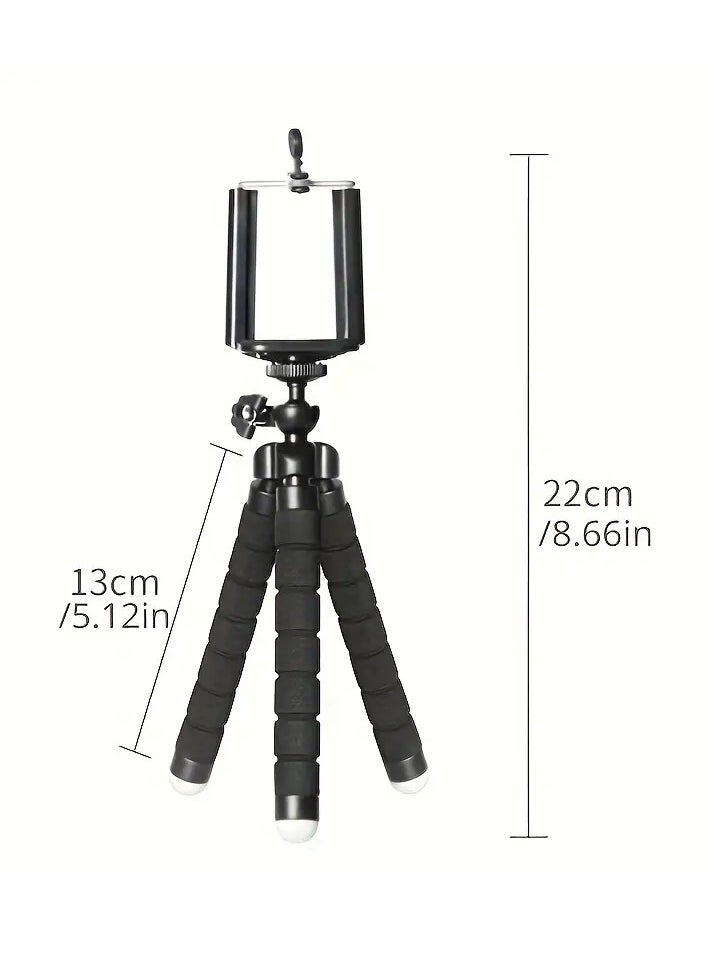 Flexible Tripod, Octopus Tripod Mobile Phone Holder Camera Bracket Tripod Support Clip for Camera GoPro Mobile Cell Phone Stand