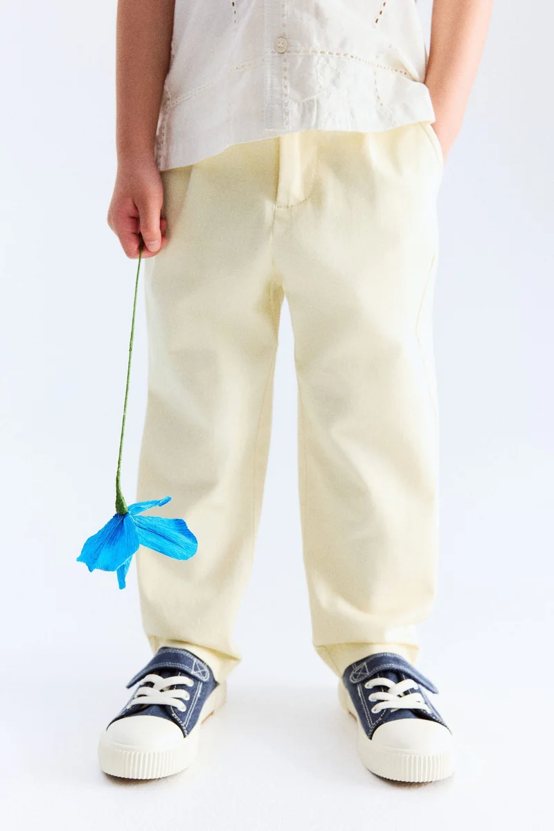 اتش اند ام Cotton twill chinos