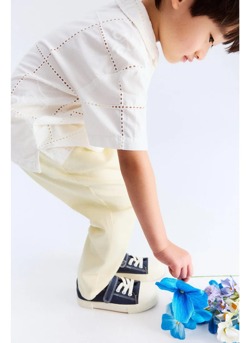 اتش اند ام Cotton twill chinos