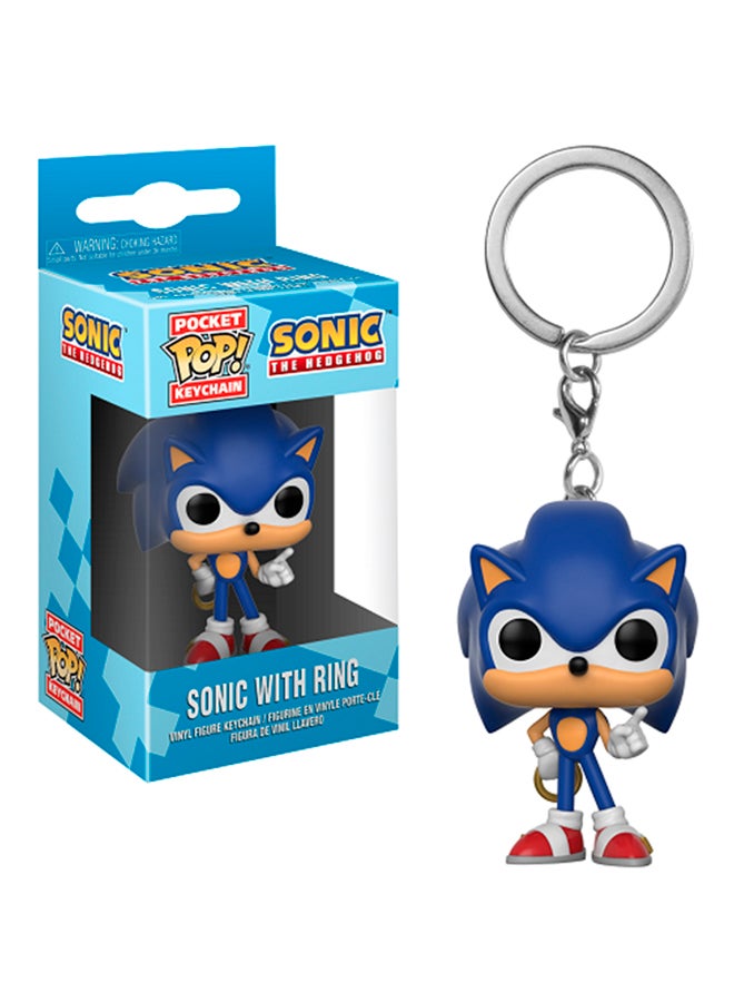 Sonic Bobblehead Keychain 1 x 1 x 1.5inch - Image 1