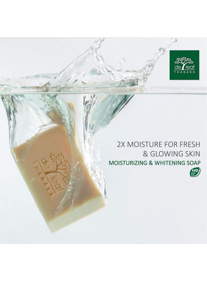 de leaf thanaka Natural Moisturizing Bar Soap Vitamin B3 E Beauty Deep Cleansing Hydration Moisturize Clean Natural Face Facial Body Skin Soap 100G 3Pack Count Thanaka 3 - Image 4