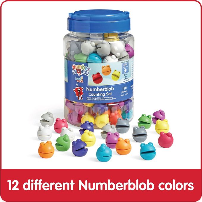 hand2mind Numberblocks Numberblob Counting Set, Math Counters, Counting Toys, Educational Math Manipulatives, Numbers for Toddlers, Preschool Learning Toys, Easter Basket Stuffers for Kids - Image 3