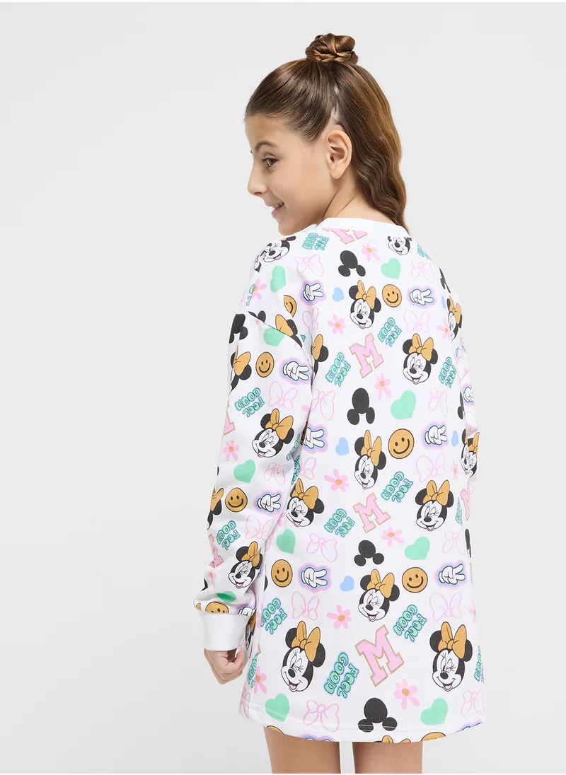 ديزني Minne Mouse Graphic Dress