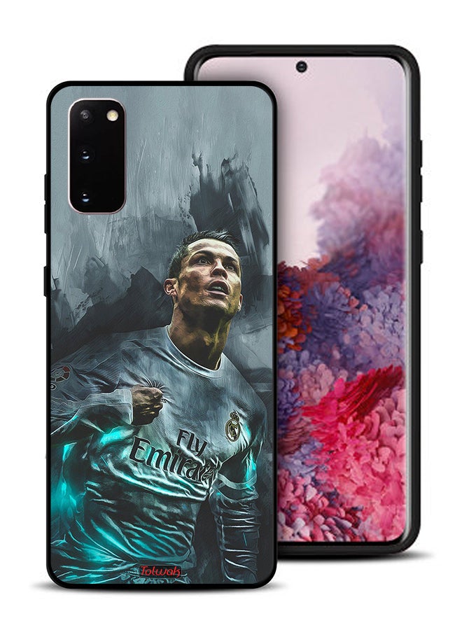 Tolwak Samsung Galaxy S20 Protective Case Cover Cristiano Ronaldo Art - Image 1