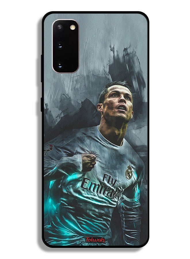 Tolwak Samsung Galaxy S20 Protective Case Cover Cristiano Ronaldo Art - Image 2