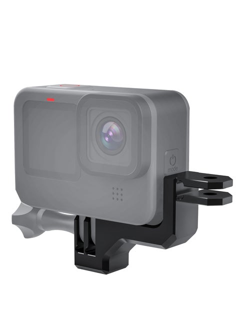 90 Degree Aluminum Vertical Bracket Adapter Elbow Mount Compatible with GoPro Hero 12/ Hero11/ Hero10/Hero 9 Black/Case for GoPro Vertical Mount/VRT Vertical Adapter