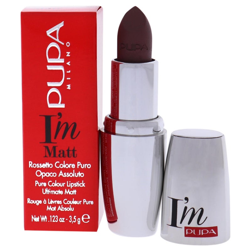 Pupa I Am Matte Pure Colour Lipstick - 037 Unexpected Mauve Milano for Women - 0.123 oz Lipstick