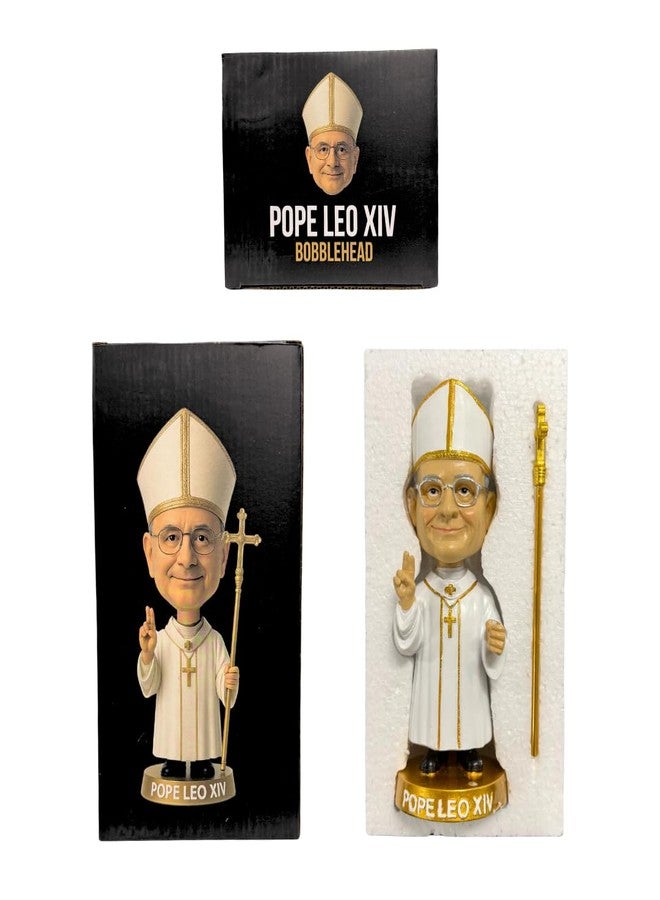 LEMONSODA Pope Leo XIV Bobblehead - 8 Inch Collectible Figure - Catholic Gift, Religious Decor, Funny Desk Accessory (Mitre) - Image 3