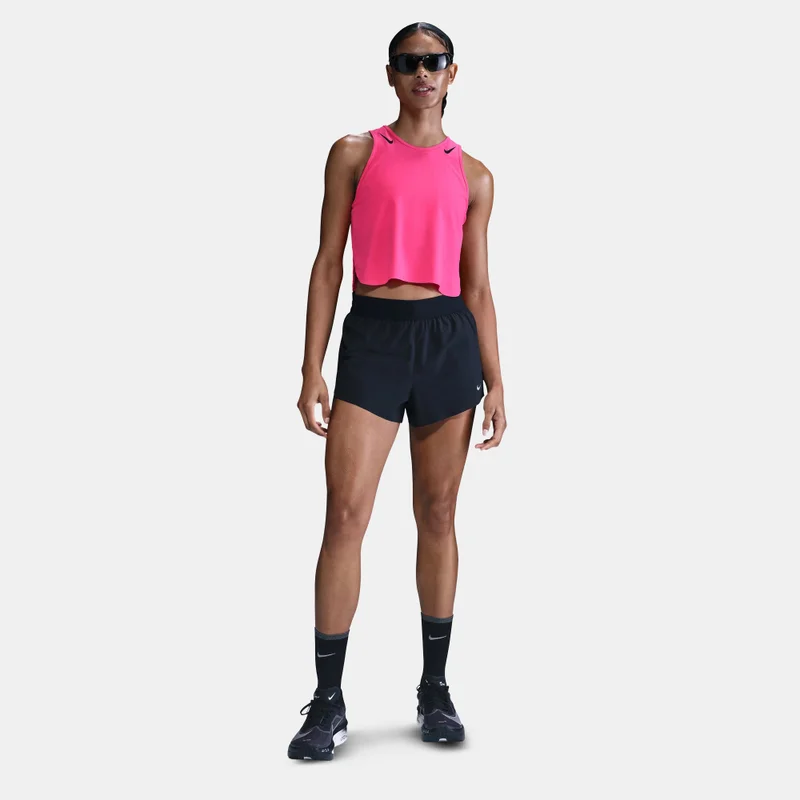 Nike Pink Women's AeroSwift Dri-FIT ADV Cropped Running Tank Top for Women | Best Price UAE