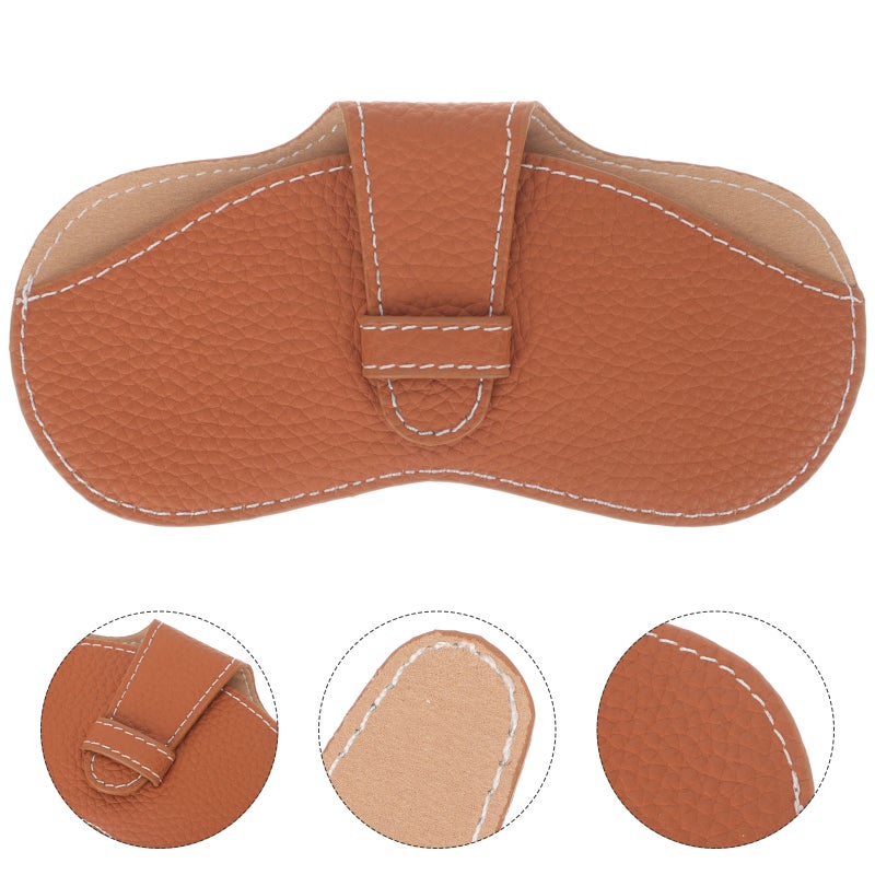 2pcs Portable Glasses Pouch Leather Glasses Case Anti-scratching Glasses Case Glasses Accessory - Image 3