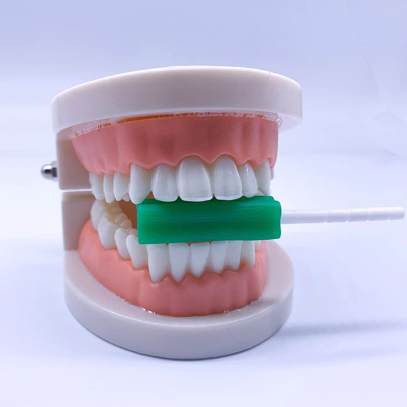 Yining Orthodontics Chewies for Invisalign Aligner Trays 10 Chewies Mint Scented Cuboid NonSlip 10 Pack Green - Image 3