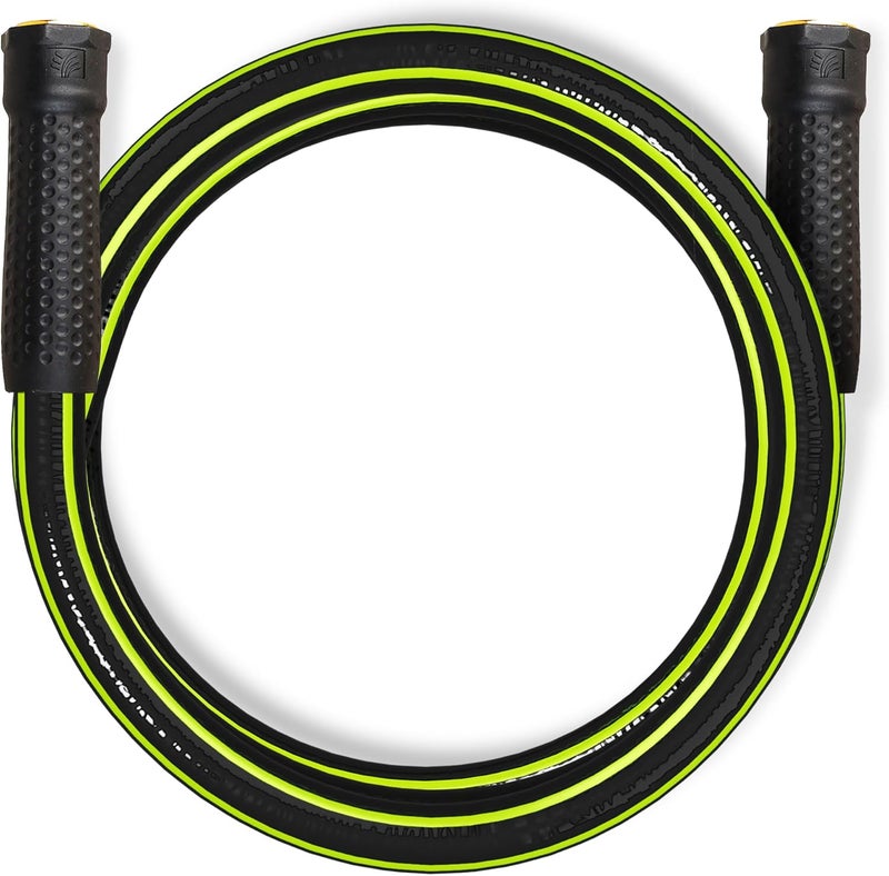 WORTH Leader Short Garden Hose 5/8 in. x 4 ft. -No Kink, Flexible, Leakproof, Both Female Fittings -Heavy Duty Durable PVC Lightweight Water Pipe with Brass Aluminum Ends for Household & Yard Use - Image 1