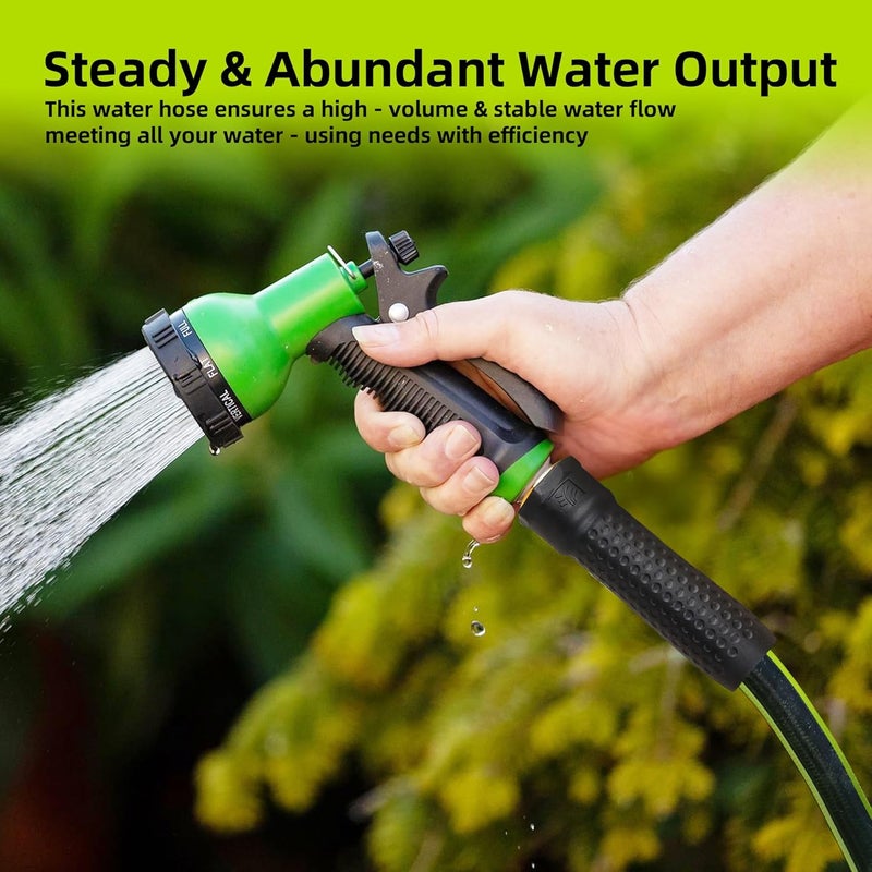WORTH Leader Short Garden Hose 5/8 in. x 4 ft. -No Kink, Flexible, Leakproof, Both Female Fittings -Heavy Duty Durable PVC Lightweight Water Pipe with Brass Aluminum Ends for Household & Yard Use - Image 3