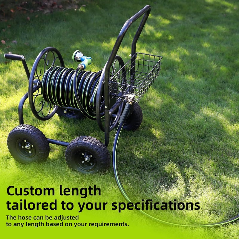 WORTH Leader Short Garden Hose 5/8 in. x 4 ft. -No Kink, Flexible, Leakproof, Both Female Fittings -Heavy Duty Durable PVC Lightweight Water Pipe with Brass Aluminum Ends for Household & Yard Use - Image 5