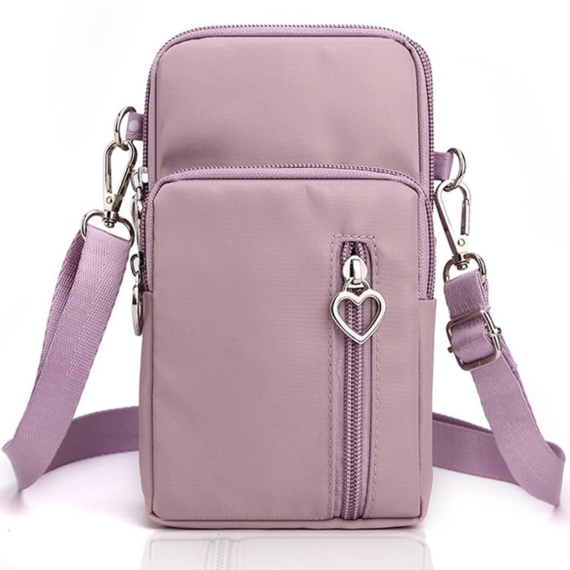 JANKS Crossbody Wallet Phone Bag for Women, Nylon Small Crossbody Shoulder Bag Arm Bag, Cell Phone Purse, Mini Wallet with Adjustable Strap - Image 1