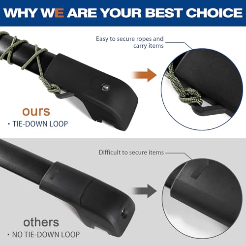 Wonderdriver Lockable Roof Rack Cross Bars 220lbs Compatible with Toyota 4Runner 2010-2024 (with Raised Side Rails), Heavy Duty Aluminum Roof Rails Crossbars Cargo Canoe Black Rooftop Cargo. - Image 4