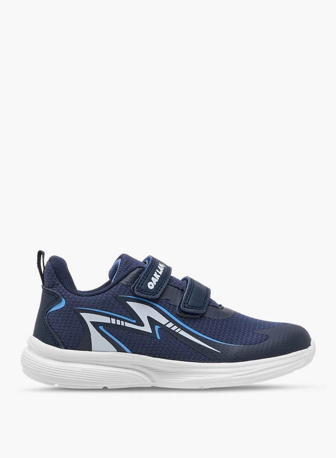 Oaklan by Shoexpress Boys Panelled Sports Shoes with Hook and Loop Closure  - Image 3