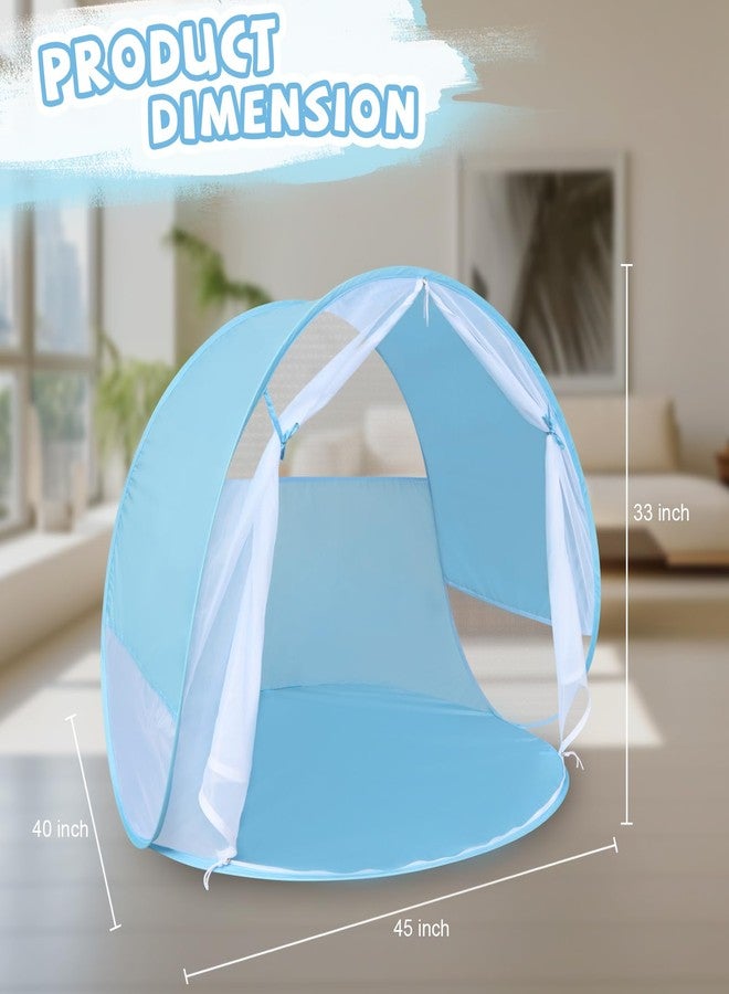Action Air Baby Beach Tent - Portable Anti-UV Pop-Up Baby Tent, Ultimate Sun Shelter & Kids' Play (Blue) - Image 2