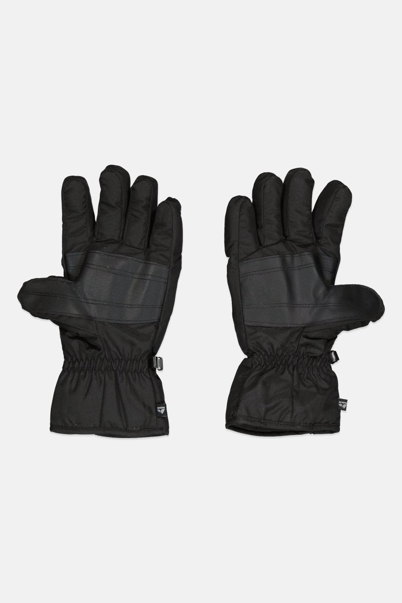 RBX Men 1 Pair Textured Ski Gloves, Black - Image 2