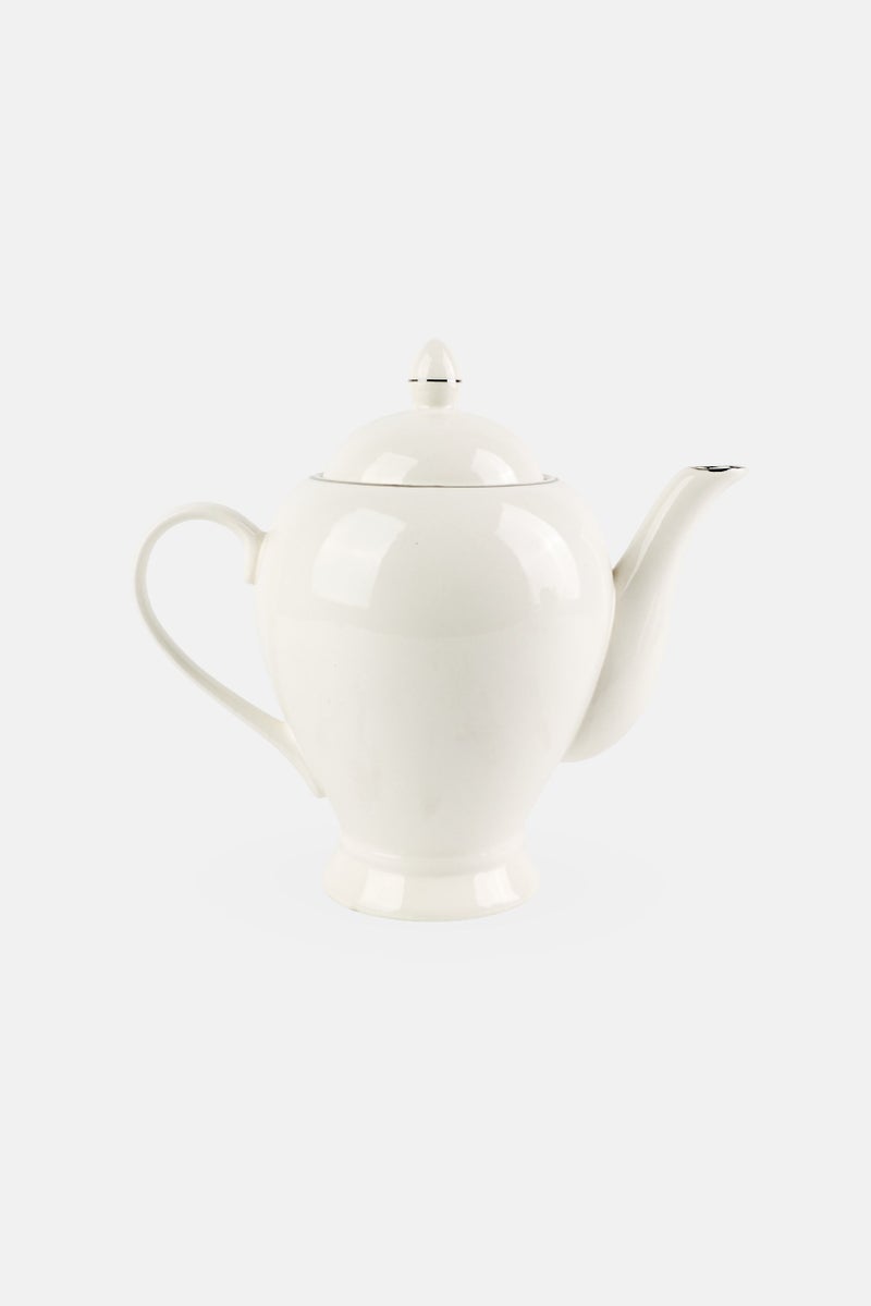 Fissman Porcelain Aleksa Teapot, Milky White - Image 1